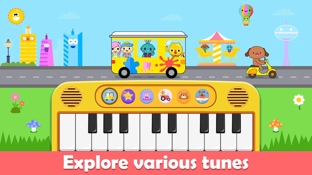 Baby Piano Kids Music Games [MOD: разблокирована вся детская музыка] — Скачать бесплатно (APK) — скриншот 1