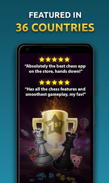 Chess Stars Multiplayer Online [MOD: без рекламы и все фигуры открыты] на Андроид — скриншот 1