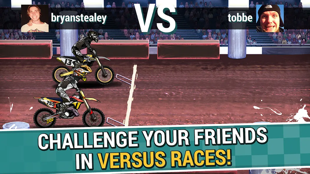 Mad Skills Motocross 2 [MOD: безлимитные деньги и топливо] последняя версия — скриншот 3