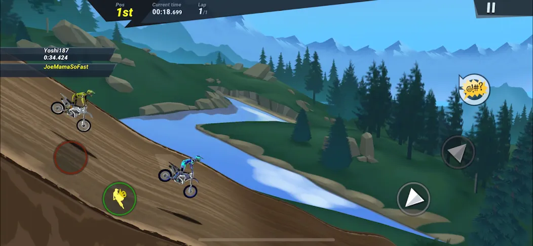 Mad Skills Motocross 3 [MOD: безлимитные деньги и топливо] — Скачать бесплатно (APK) — скриншот 3