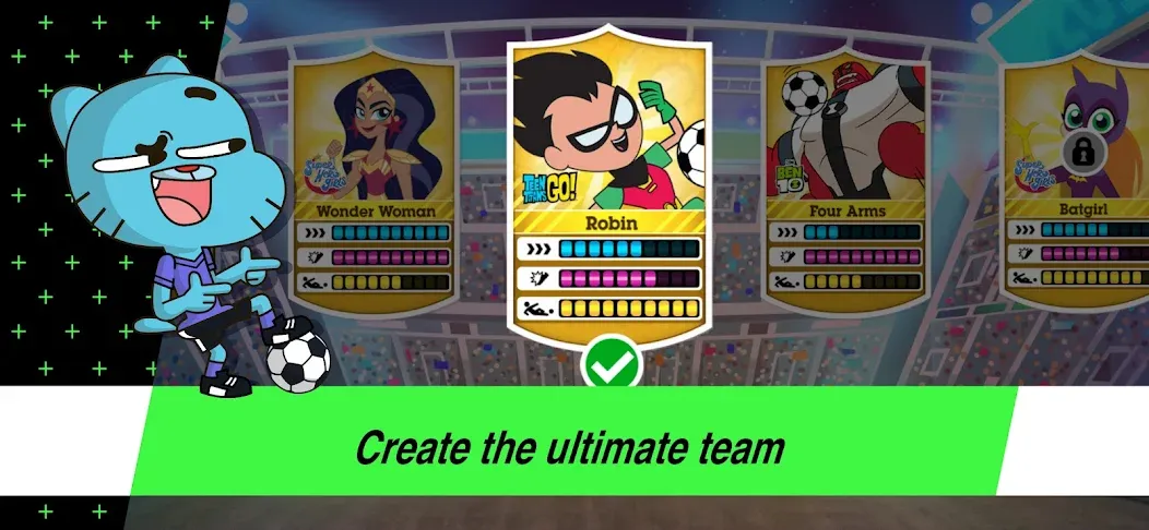 Скачать Toon Cup - Football Game [MOD: безлимитные монеты и открыты все команды] на телефон — скриншот 1