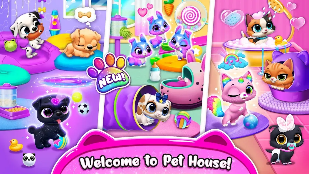 Floof - My Pet House [MOD: безлимитные монеты и все питомцы] — Скачать бесплатно (APK) — скриншот 4
