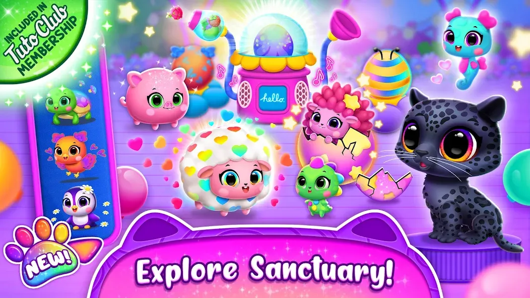 Jungle Floof - Island Pet Care [MOD: безлимитные монеты и все питомцы] последняя версия — скриншот 1