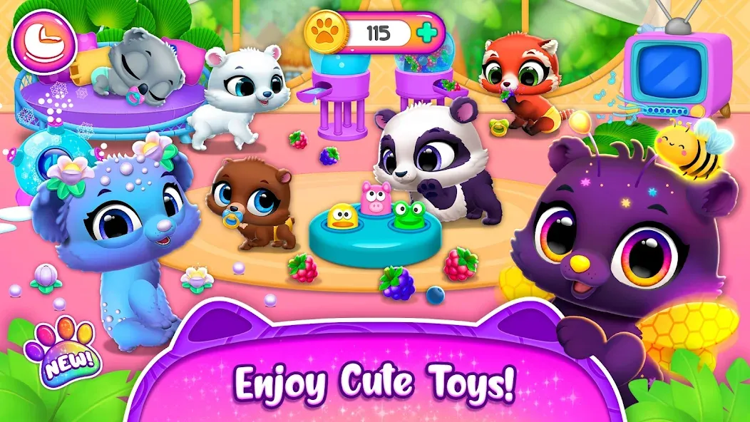 Jungle Floof - Island Pet Care [MOD: безлимитные монеты и все питомцы] последняя версия — скриншот 3