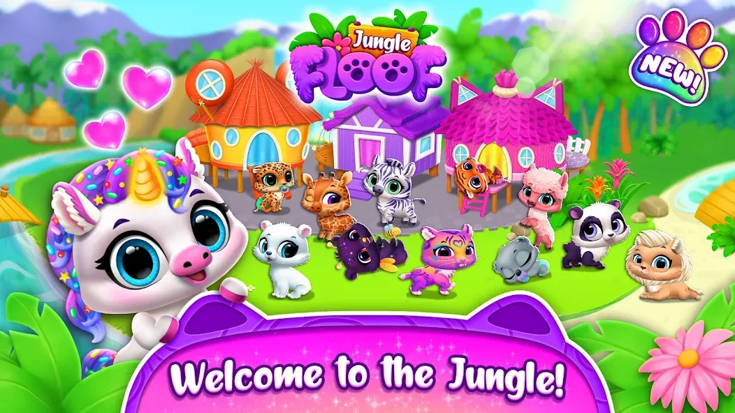 Jungle Floof - Island Pet Care [MOD: безлимитные монеты и все питомцы] последняя версия — скриншот 4