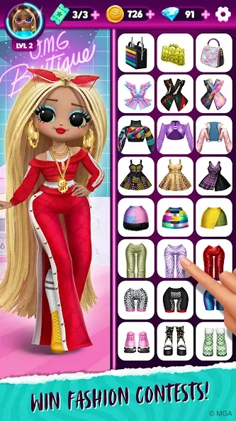 LOL Surprise! OMG Fashion Club [MOD: разблокированы все наряды и аксессуары] (Бесплатно / APK) — скриншот 3
