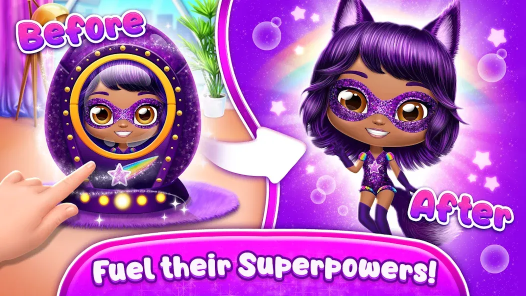Скачать взлом Power Girls - Fantastic Heroes [MOD: безлимитные деньги и все герои] — скриншот 5