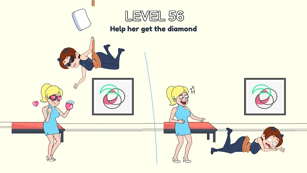 Взломанная DOP Love Story: Delete Story [MOD: без рекламы и открыты все уровни] на Андроид — скриншот 4