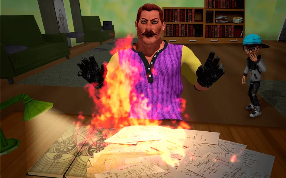 Скачать Scary Neighbor Strange Teacher [MOD: безлимитные деньги и открыты все уровни] на телефон — скриншот 2
