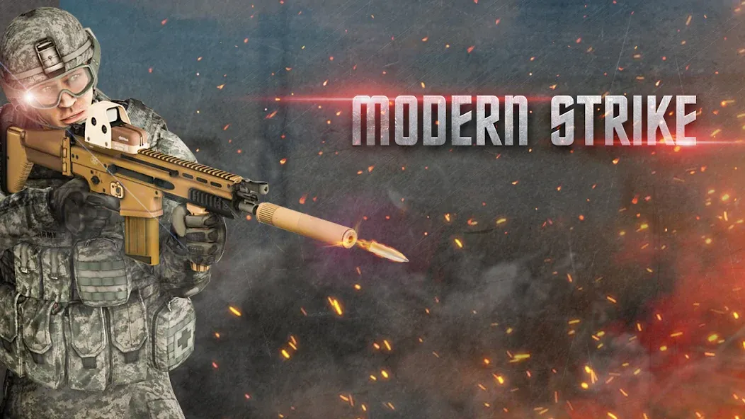 Modern Commando FPS Army Games [MOD: безлимитные деньги и оружие] на Андроид — скриншот 1
