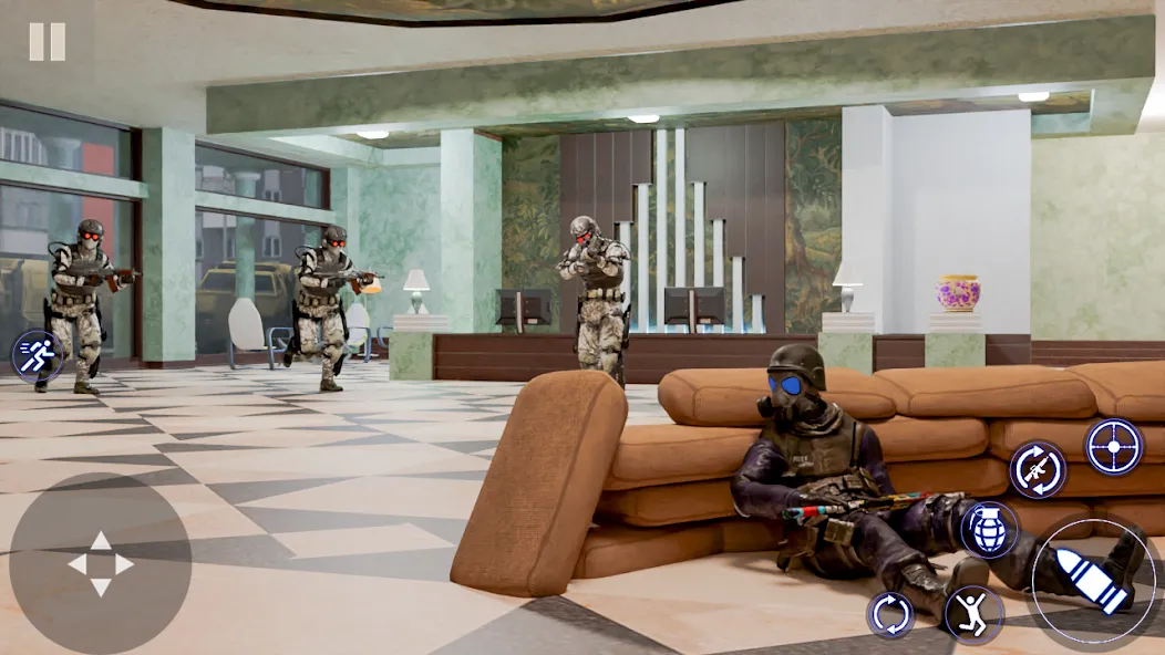 Modern Commando FPS Army Games [MOD: безлимитные деньги и оружие] на Андроид — скриншот 2