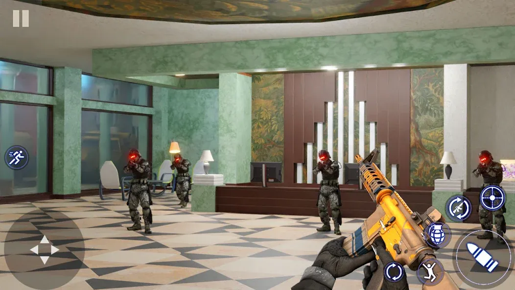 Modern Commando FPS Army Games [MOD: безлимитные деньги и оружие] на Андроид — скриншот 4