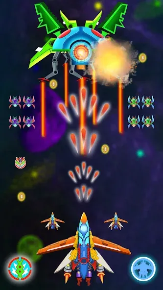 Galaxy Shooting: Alien Attack [MOD: безлимитные деньги и усиленное оружие] последняя версия — скриншот 4