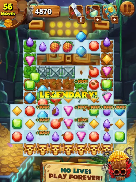 Jungle Mash [MOD: безлимитные монеты и жизни] (Бесплатно / APK) — скриншот 2