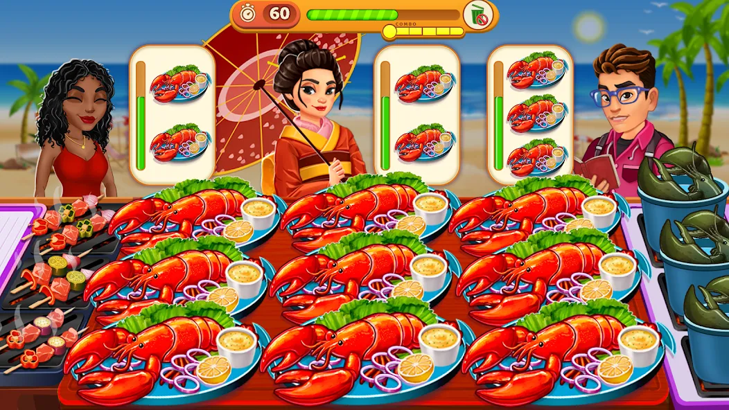 Скачать взлом Cooking Max: Restaurant Games [MOD: безлимитные монеты и все уровни открыты] — скриншот 2