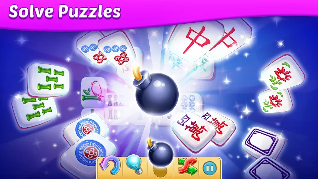 Скачать Mahjong City Tours: Tile Match [MOD: безлимитные деньги и открыты все уровни] на телефон — скриншот 4