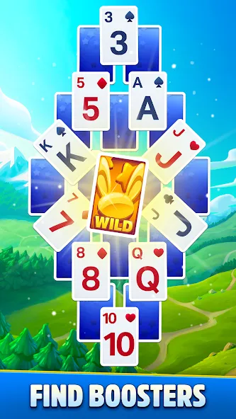 Solitaire Showtime [MOD: безлимитные монеты и подсказки] на Андроид — скриншот 3