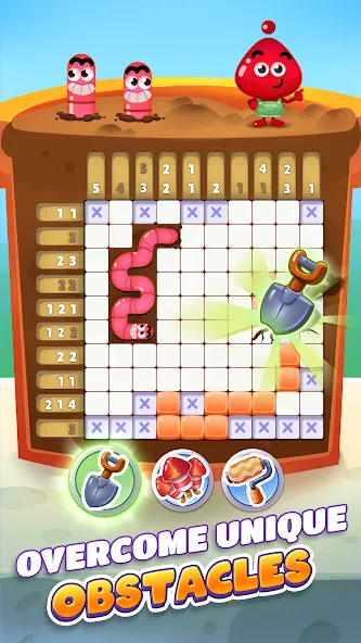 Nono Crossing Picture Nonogram [MOD: подсказки и все уровни открыты] на Андроид — скриншот 3