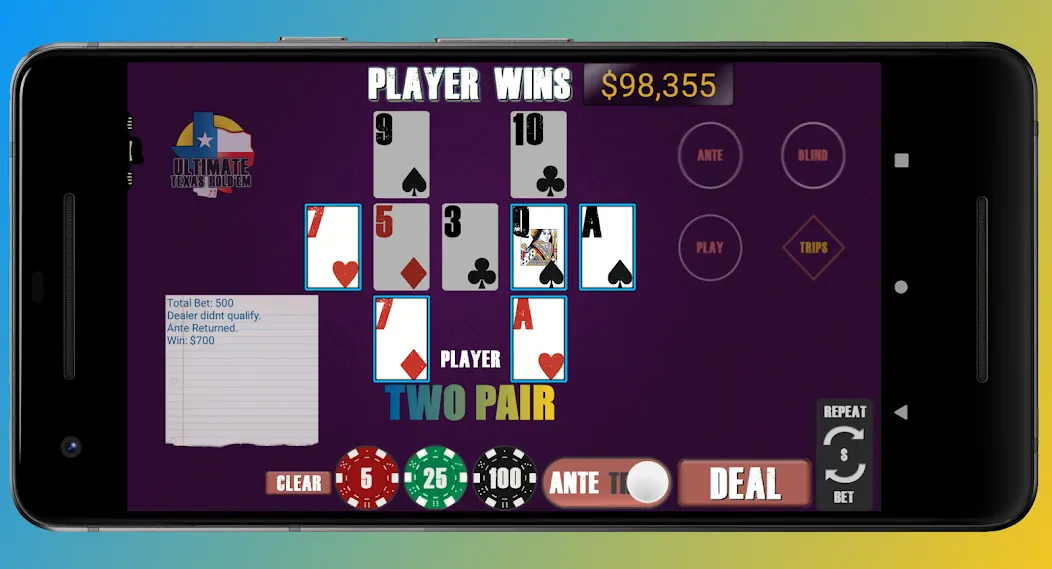 Скачать Texas Ultimate Holdem [MOD: безлимитные фишки и быстрые выигрыши] на телефон — скриншот 2