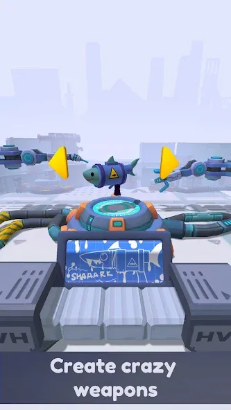 Crazy Gun Inventor [MOD: много денег и усиленное оружие] — Скачать бесплатно (APK) — скриншот 1
