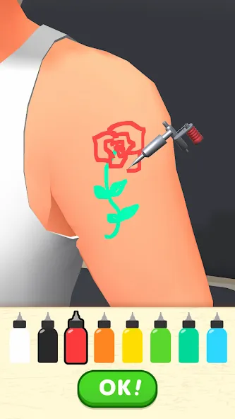 Dream Tattoo [MOD: безлимитные деньги и все татуировки] на Андроид — скриншот 1