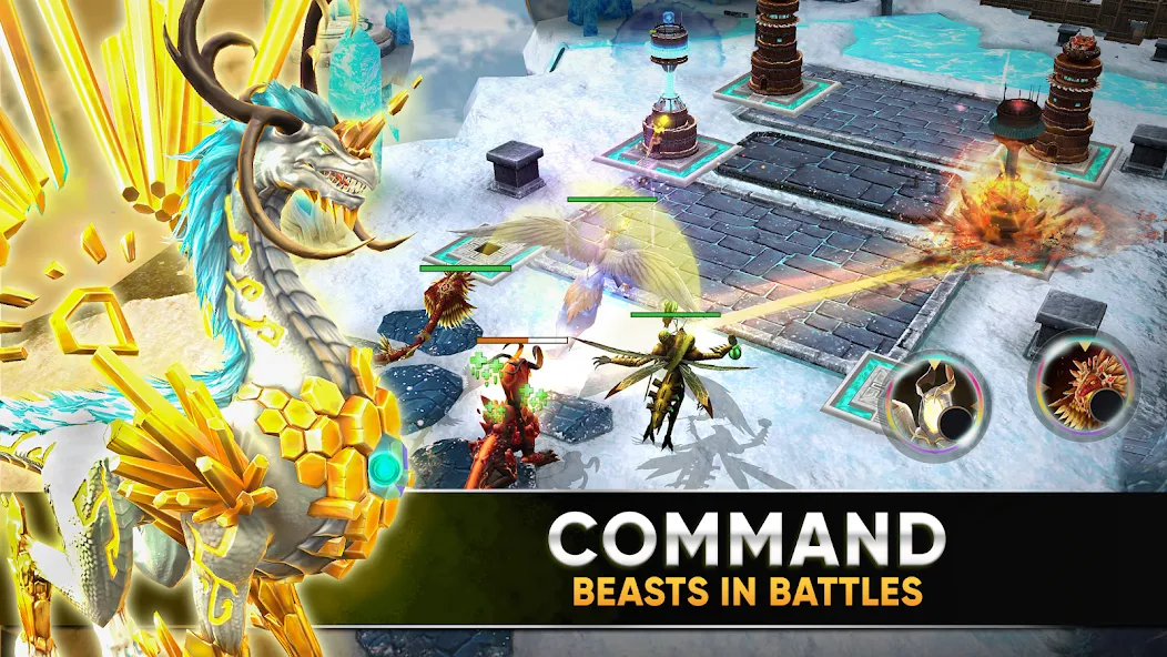 Clash of Beasts: Tower Defense [MOD: безлимитные ресурсы и усиленные башни] (Бесплатно / APK) — скриншот 2