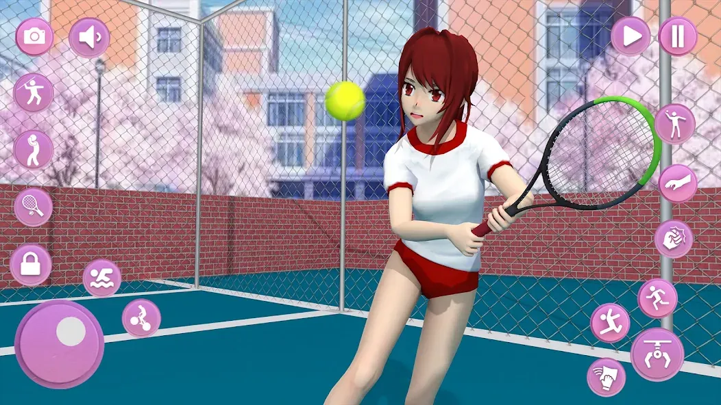 Скачать Anime School Girl Simulator 3D [MOD: безлимитные деньги и всё открыто] на телефон — скриншот 2