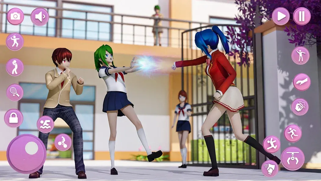 Скачать Anime School Girl Simulator 3D [MOD: безлимитные деньги и всё открыто] на телефон — скриншот 3