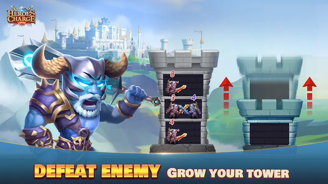 Heroes Charge [MOD: безлимитные ресурсы и усиленные герои] — Скачать бесплатно (APK) — скриншот 3