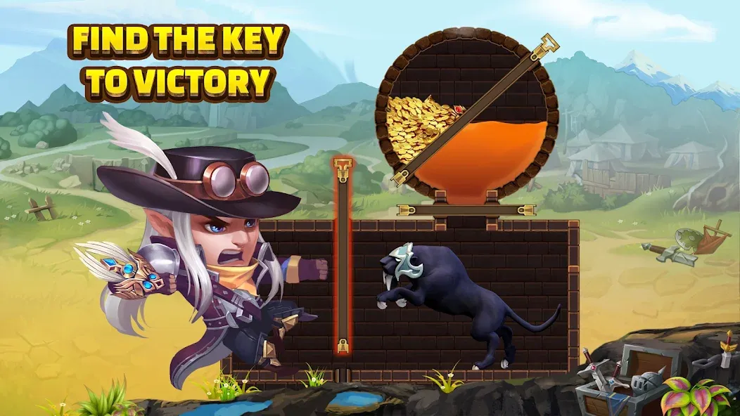 Heroes Charge HD [MOD: безлимитные ресурсы и усиленные герои] последняя версия — скриншот 1