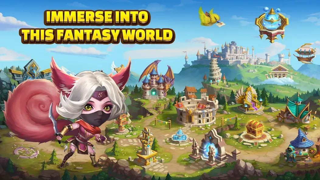 Heroes Charge HD [MOD: безлимитные ресурсы и усиленные герои] последняя версия — скриншот 2
