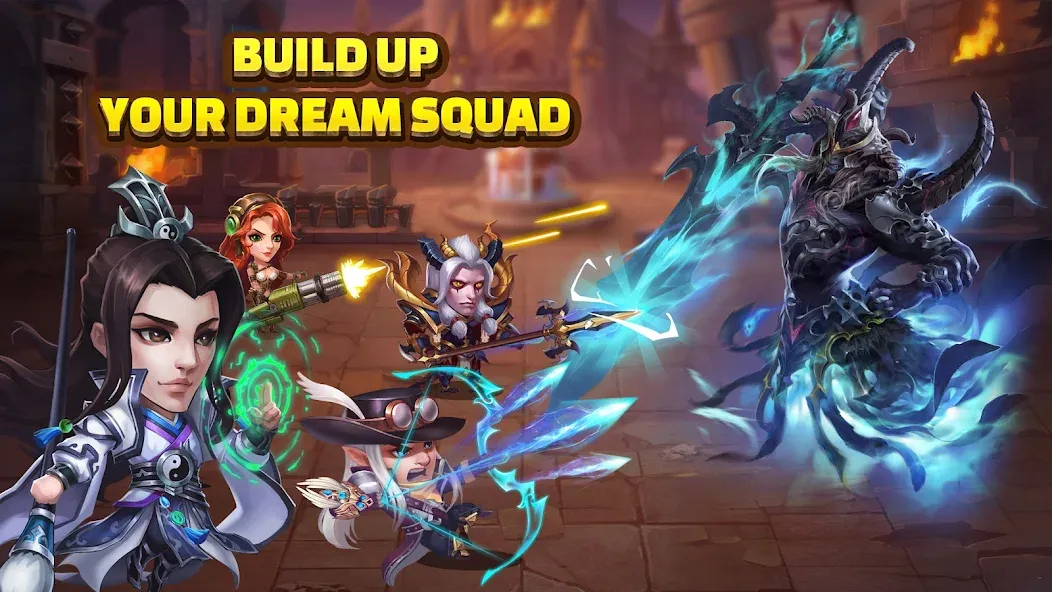 Heroes Charge HD [MOD: безлимитные ресурсы и усиленные герои] последняя версия — скриншот 5