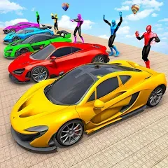Скачать Mega Ramp Car Games Car Stunts [MOD: безлимитные деньги и все машины]