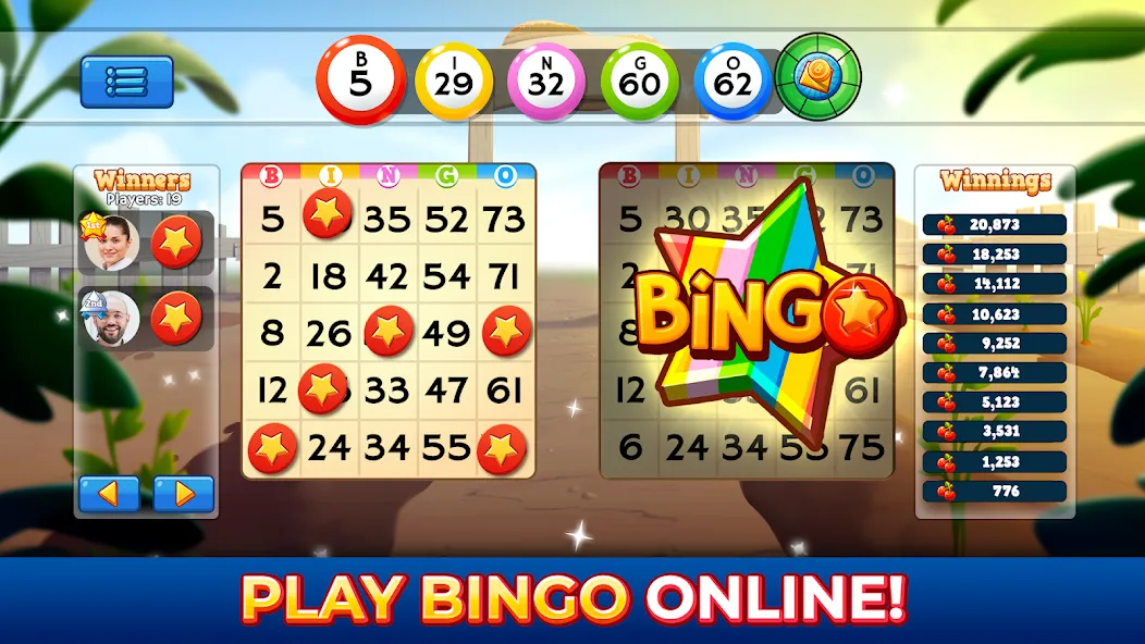 Bingo Pop: Play Live Online [MOD: безлимитные бустеры и монеты] на Андроид — скриншот 1