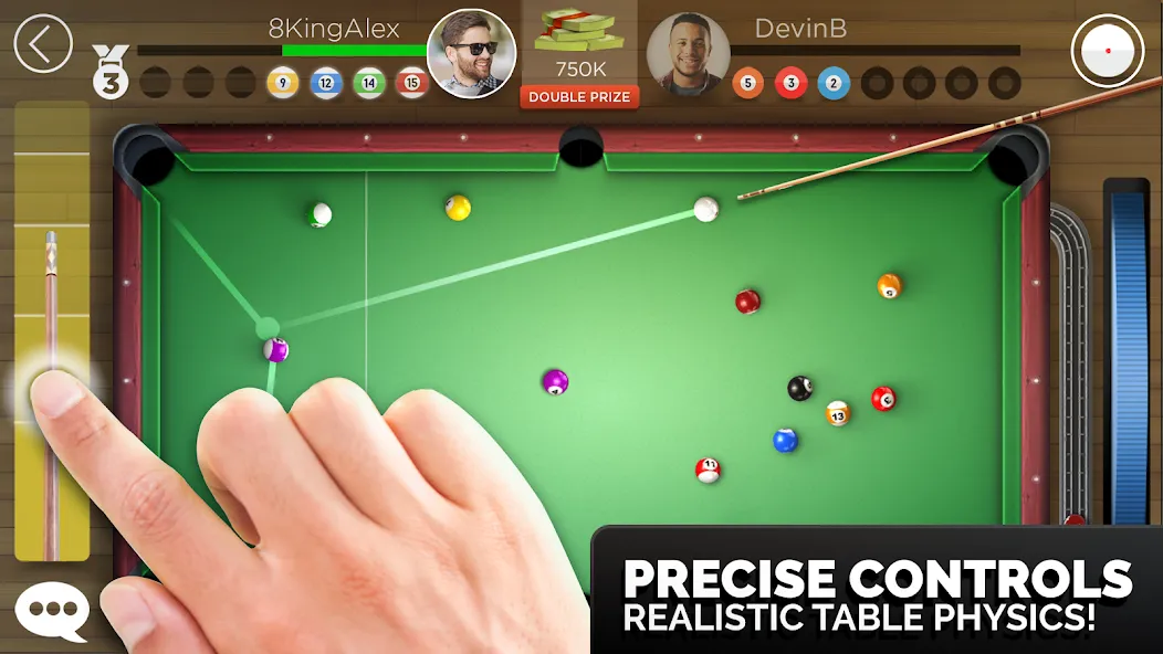 Скачать Kings of Pool - Online 8 Ball [MOD: безлимитные монеты и открыты все кии] на телефон — скриншот 2