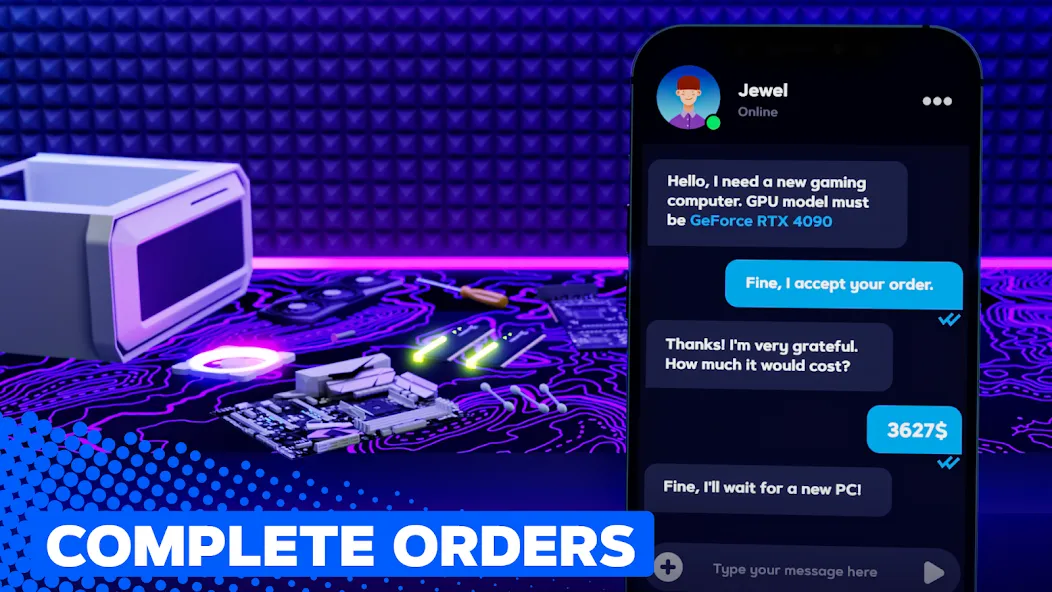 PC Creator 2 - Computer Tycoon [MOD: безлимитные деньги и ресурсы] (Бесплатно / APK) — скриншот 3