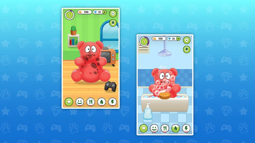 Взломанная My Jelly Bear Pet [MOD: много монет и все питомцы] на Андроид — скриншот 5