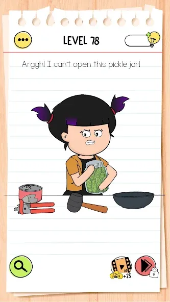Скачать взлом Brain Test 4: Tricky Friends [MOD: безлимитные подсказки и жизни] — скриншот 1