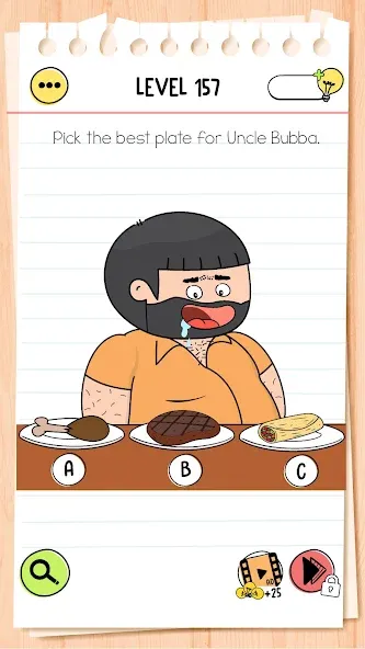 Скачать взлом Brain Test 4: Tricky Friends [MOD: безлимитные подсказки и жизни] — скриншот 2