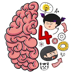 Скачать взлом Brain Test 4: Tricky Friends [MOD: безлимитные подсказки и жизни]
