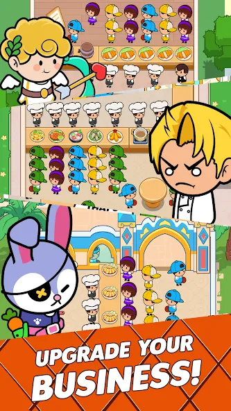 Food Fever: Restaurant Tycoon [MOD: безлимитные деньги и алмазы] — Скачать бесплатно (APK) — скриншот 4
