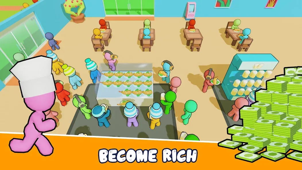 Скачать взлом Kitchen Fever: Food Tycoon [MOD: много денег и алмазов] — скриншот 1