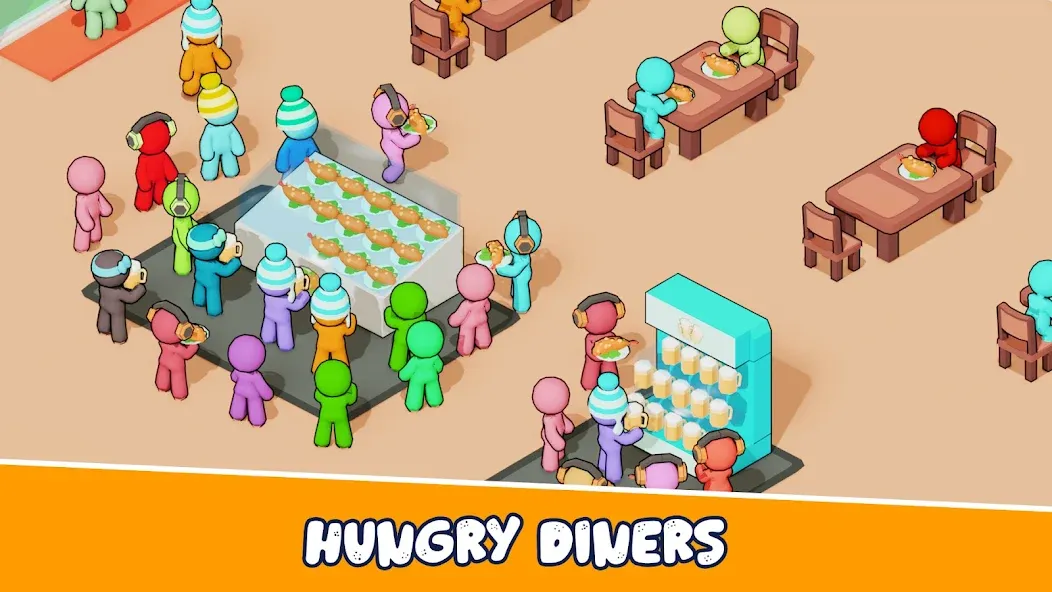 Скачать взлом Kitchen Fever: Food Tycoon [MOD: много денег и алмазов] — скриншот 2