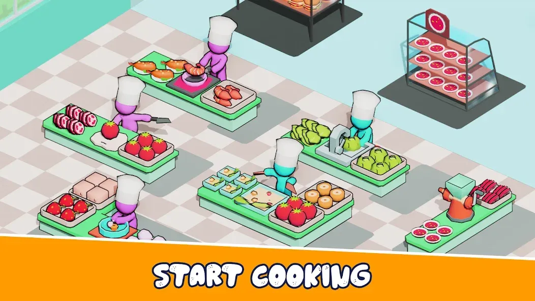 Скачать взлом Kitchen Fever: Food Tycoon [MOD: много денег и алмазов] — скриншот 3