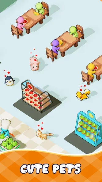 Скачать взлом Kitchen Fever: Food Tycoon [MOD: много денег и алмазов] — скриншот 5