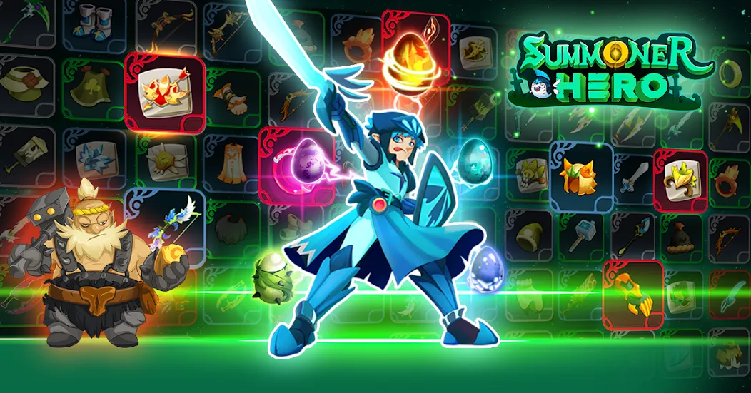 Скачать взлом Summoner Hero: Epic Battle [MOD: много денег и все герои открыты] — скриншот 2