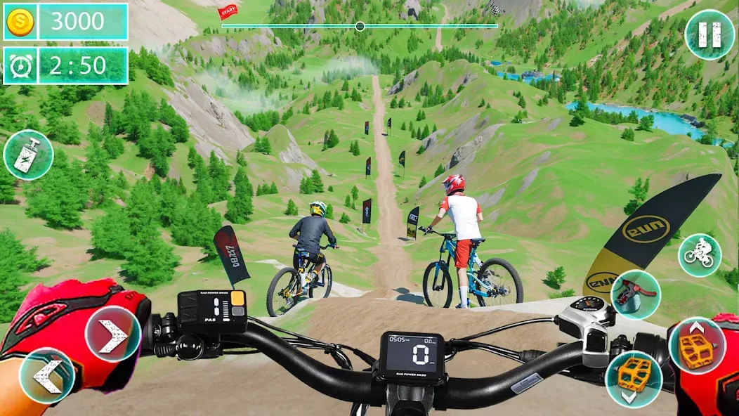 MTB Downhill: BMX Racer [MOD: безлимитные деньги и все велосипеды] — Скачать бесплатно (APK) — скриншот 3