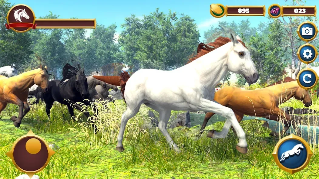 Virtual Horse Family Simulator [MOD: бесконечные деньги и ресурсы] последняя версия — скриншот 1