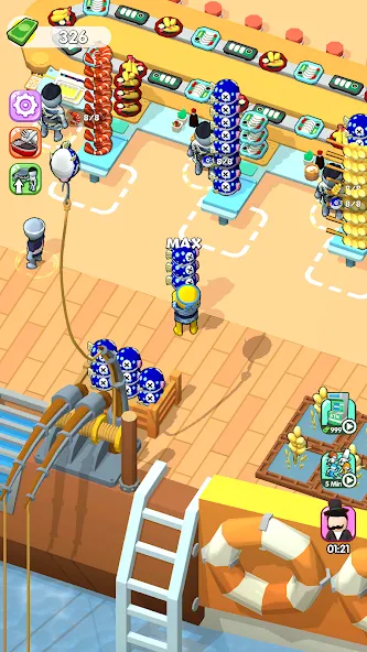Sea Restaurant - Travel Tycoon [MOD: безлимитные деньги и ресурсы] последняя версия — скриншот 1