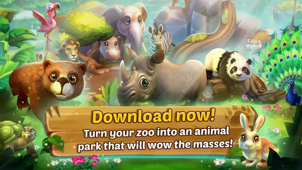 Взломанная Zoo 2: Animal Park [MOD: безлимитные монеты и ресурсы] на Андроид — скриншот 4